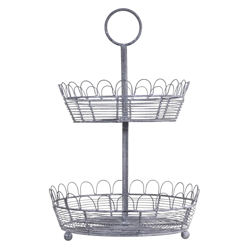 Підставка двоярусна 46см оцинкована Chic Antique