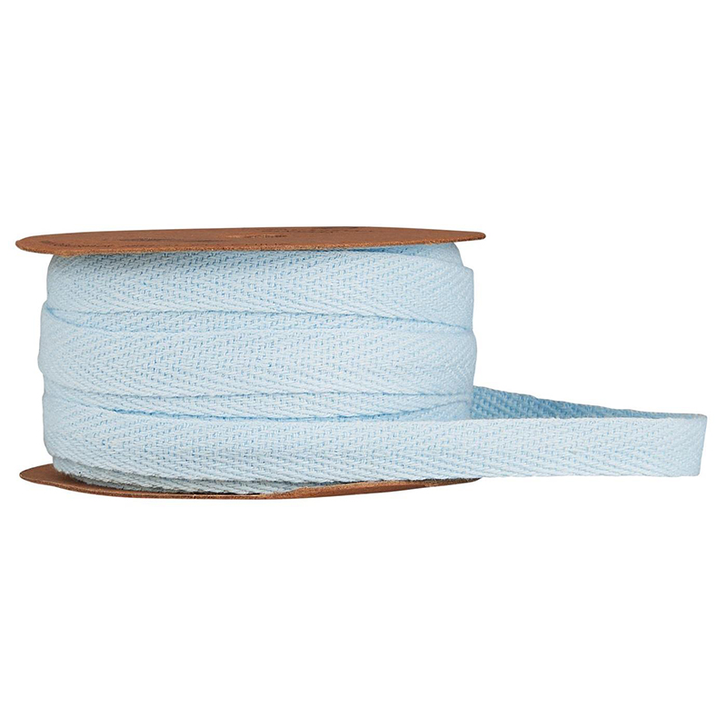 Стрічка 5м голуба 1см бавовняна Ib Laursen