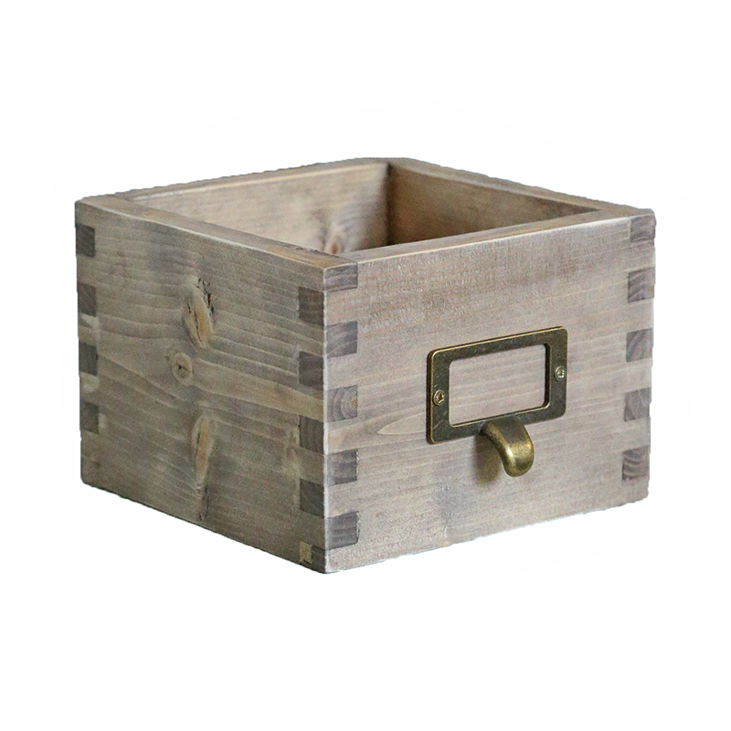 Ящичок-шухлядка дерев'яна 13см з ручкою-ярликом DreamWood