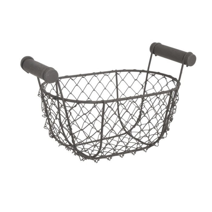 Корзинка металева 25см з двома ручками Canea