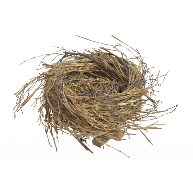 Гніздо 15см декоративне на дерев'яній підставці Canea