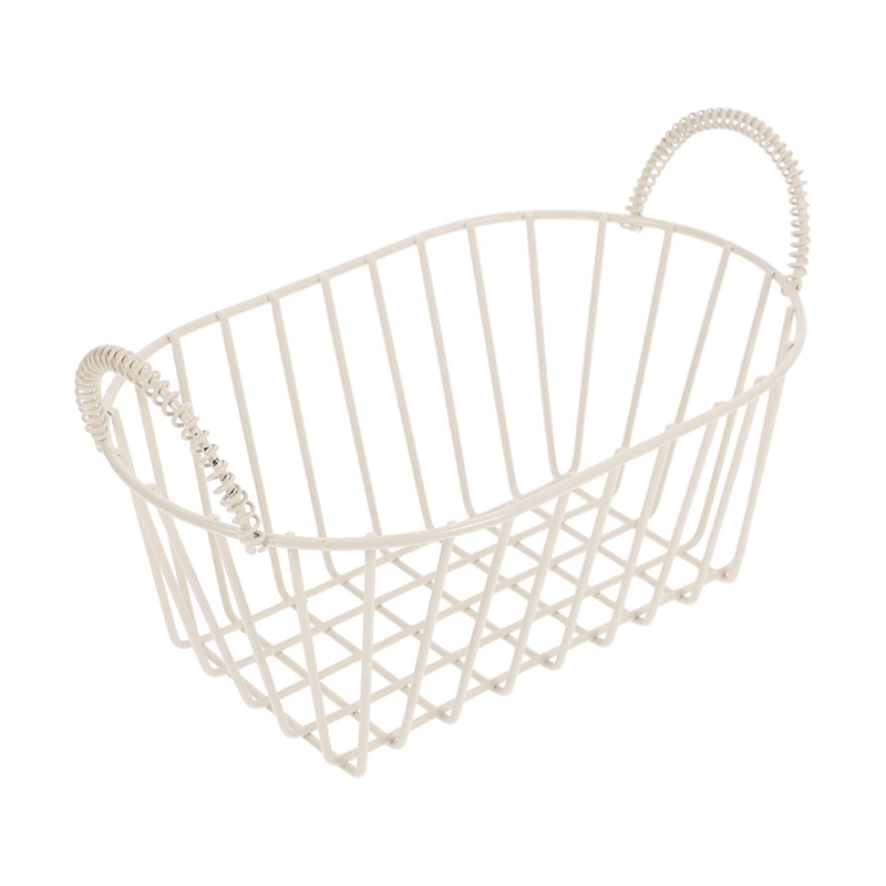 Корзинка металева 18см біла Canea