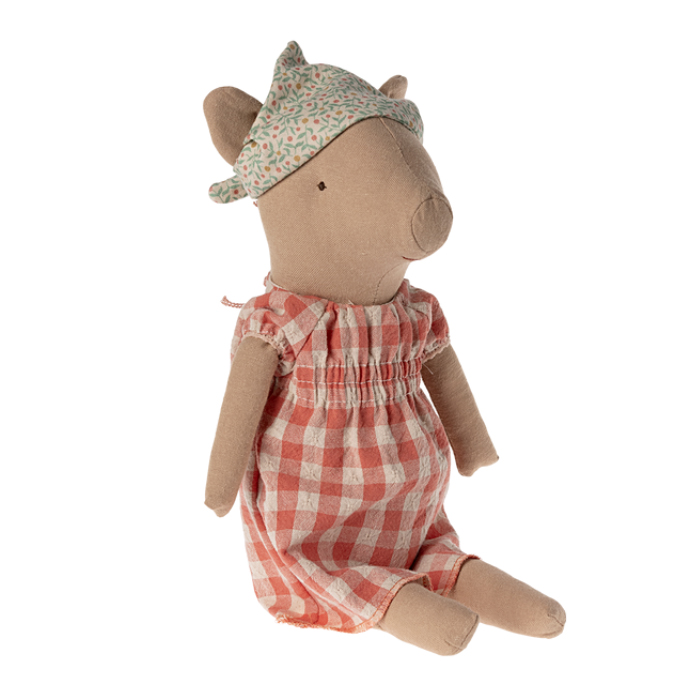 Свинка текстильна 34см дівчинка Maileg