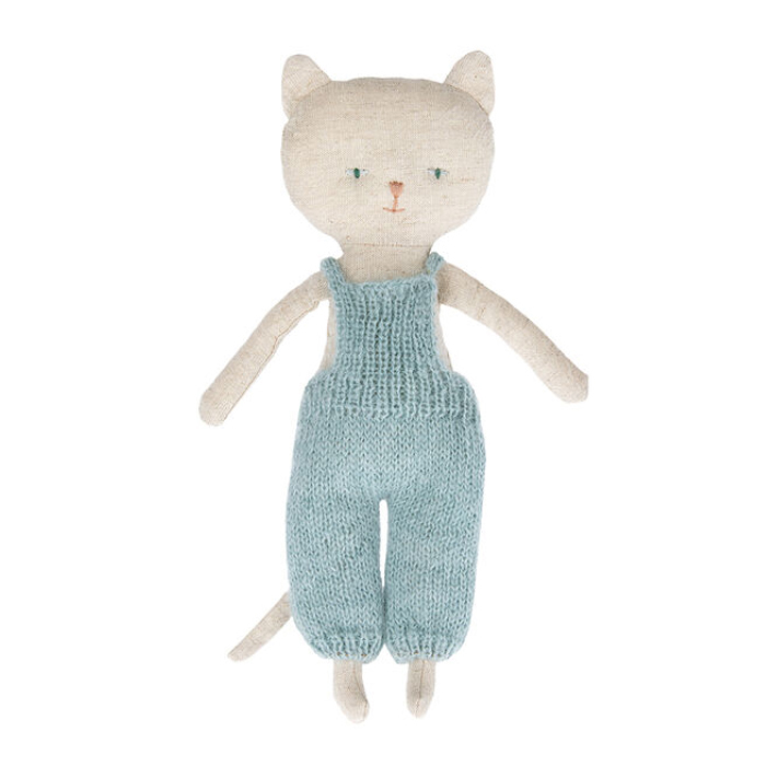 Котик 23см у комбінезоні Maileg