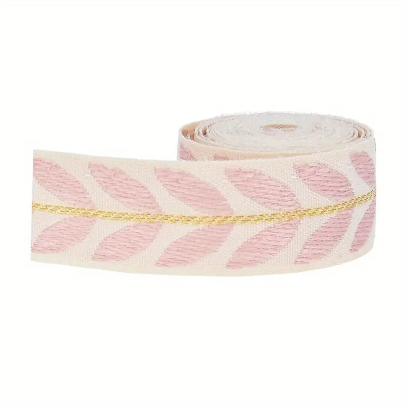 Стрічка 2,5см з рожевими пелюстками 90см Canea