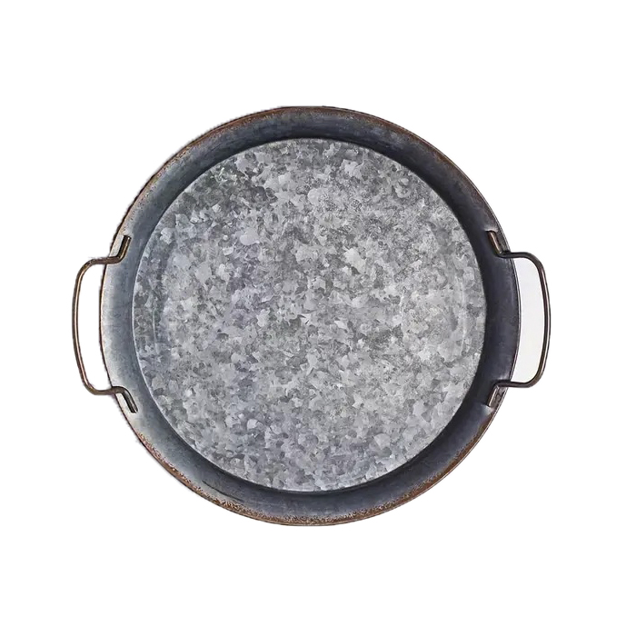 Піднос 30см круглий металевий Canea