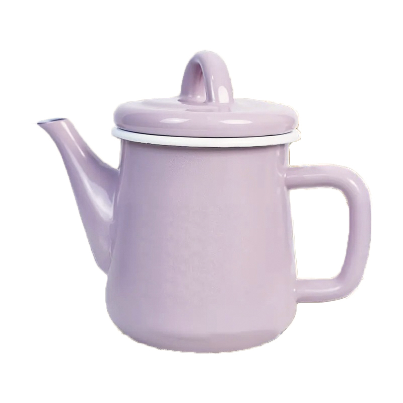 Чайник 600мл емальований рожевий Canea