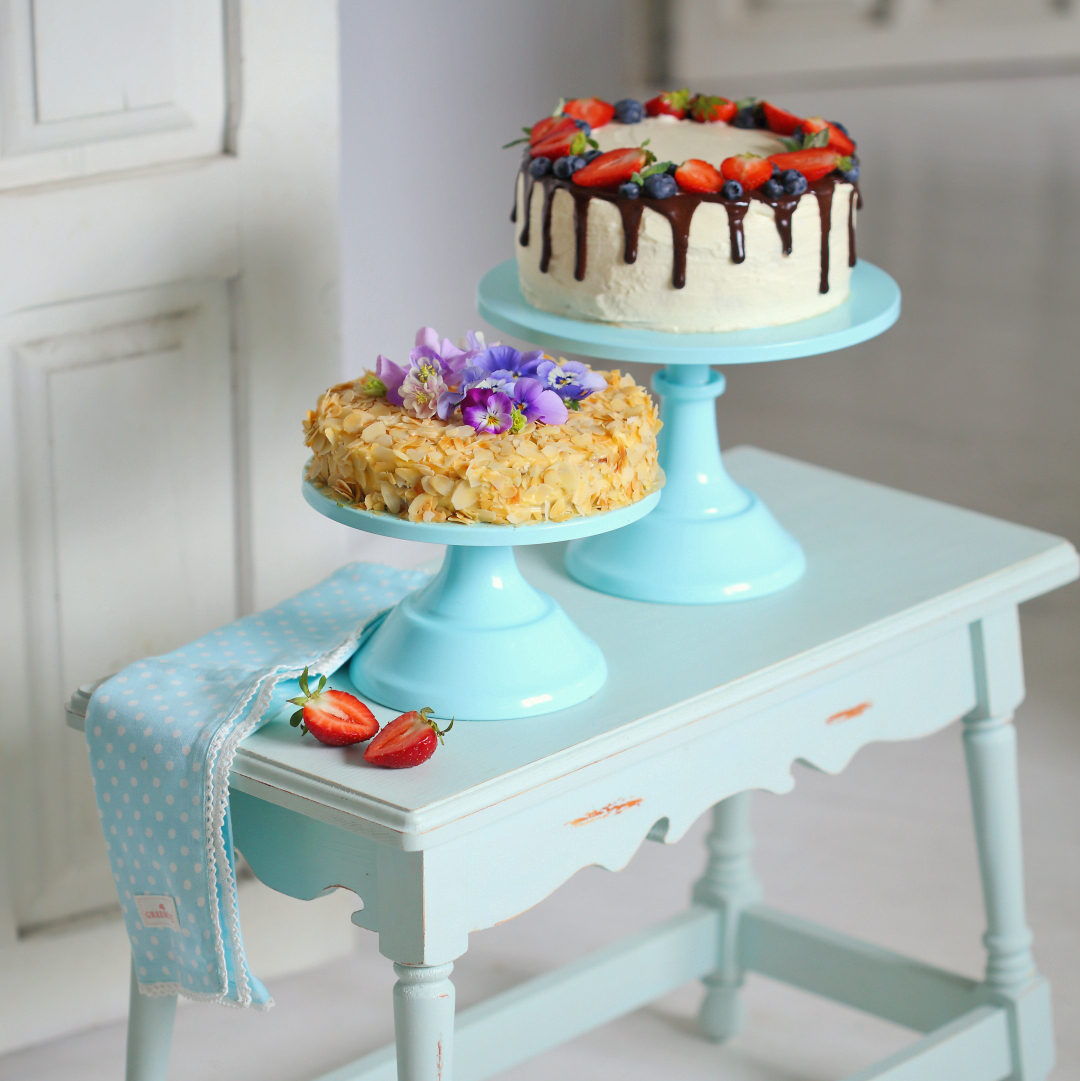 Підставка металева під торт голуба 20см Canea