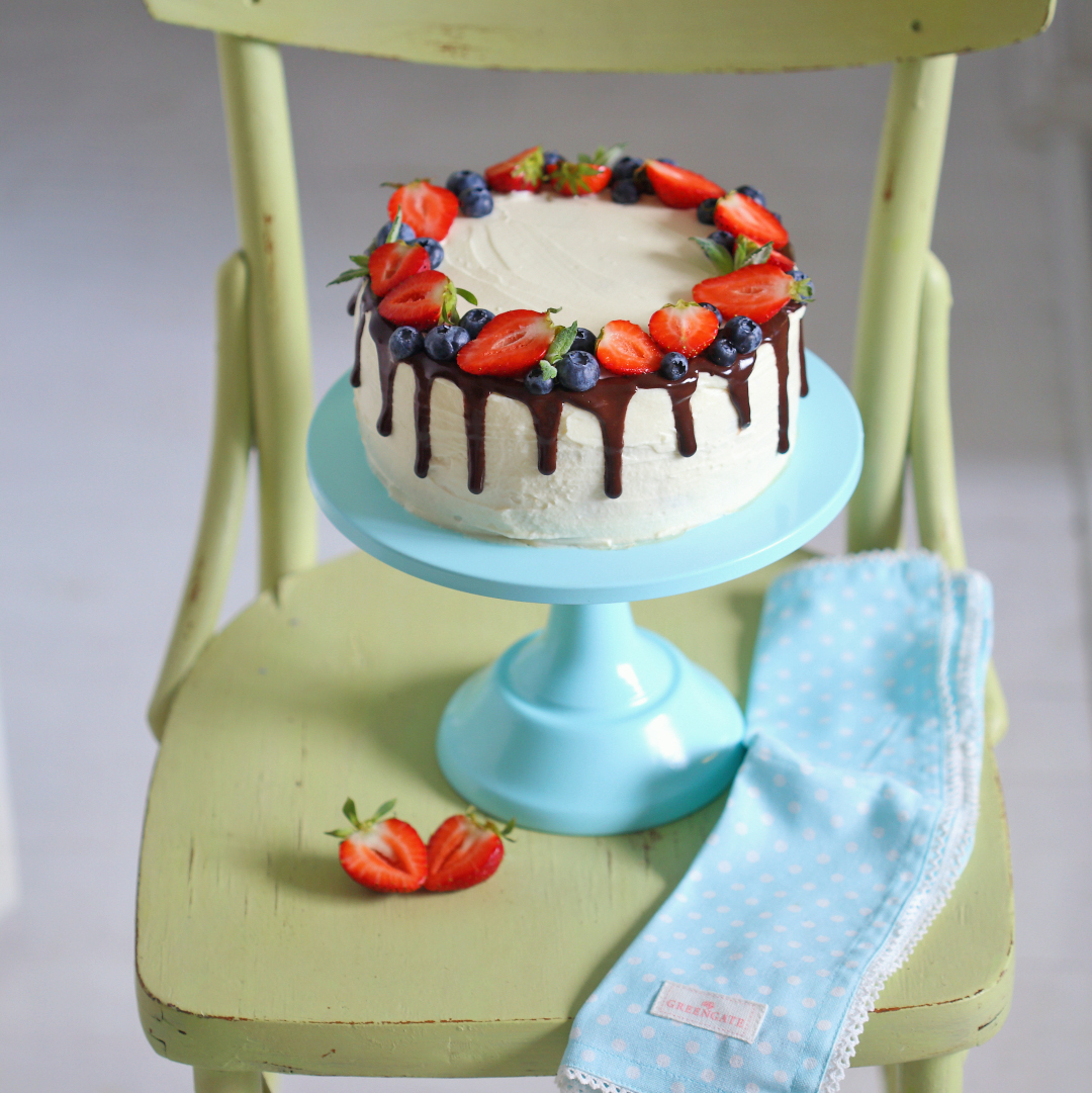 Підставка металева під торт голуба 25см Canea