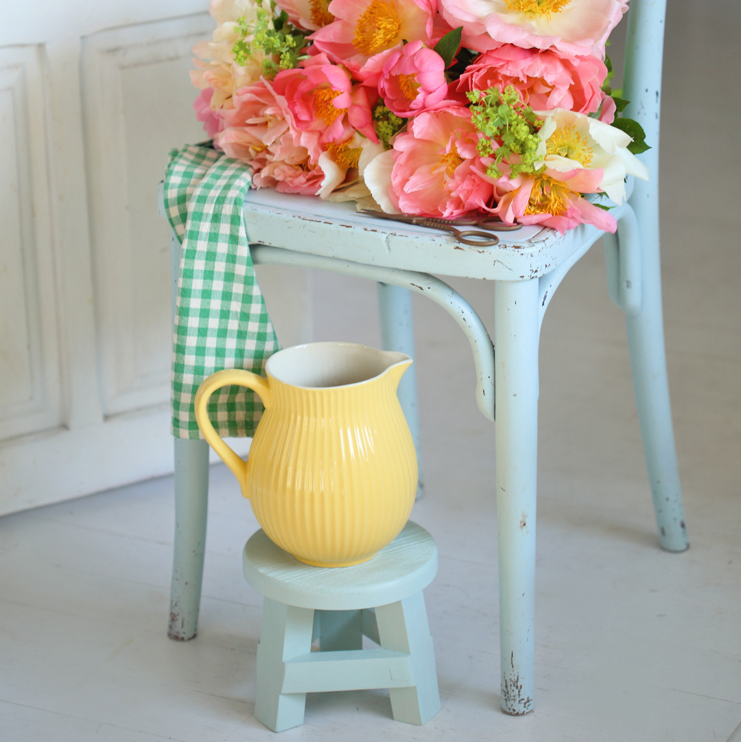 Стільчик міні/підставка для квітів 18см голубий DreamWood