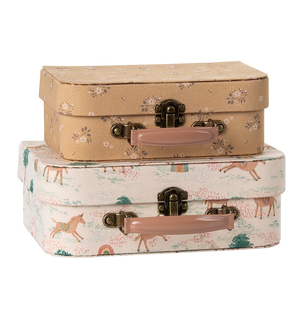 Набір валізок із текстилю "Єдиноріг" 15х22см Maileg