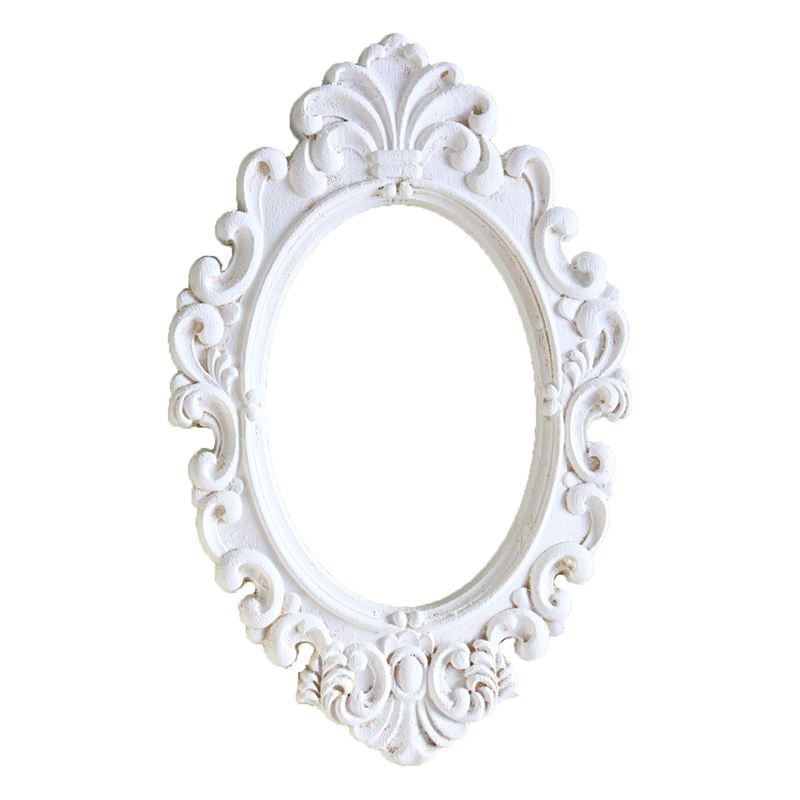 Рамка фігурна 31см дерев'яна біла Canea