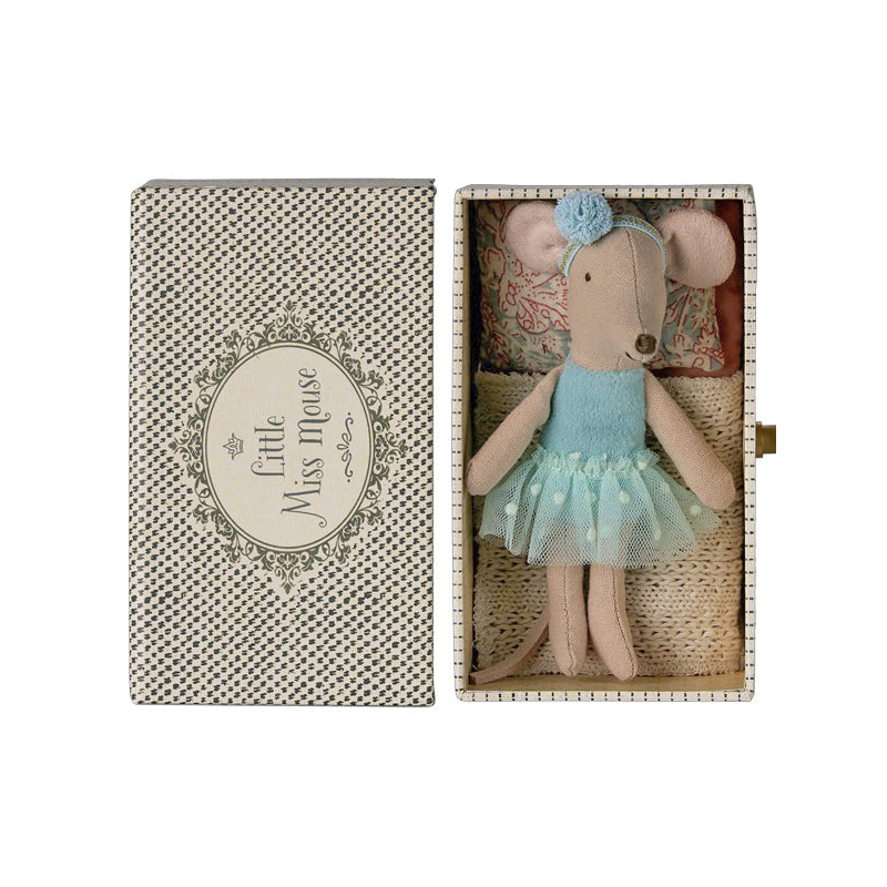 Мишка 10см Молодша сестра Балерина з кушеткою Maileg