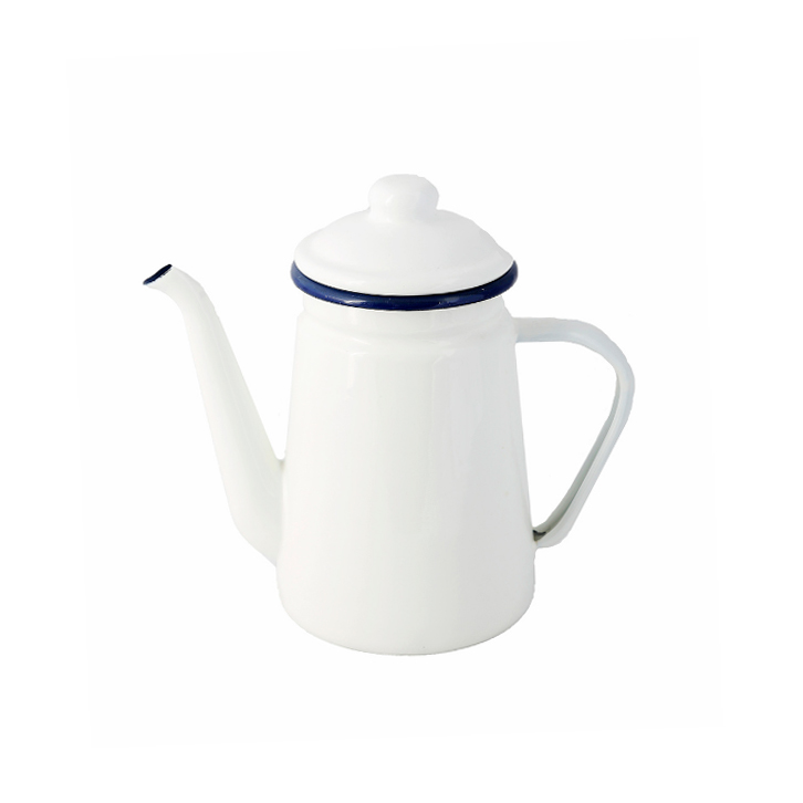 Чайник емальований 1л білий Canea