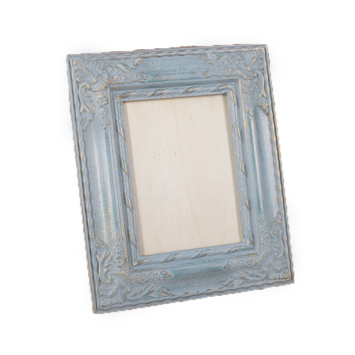 Фоторамка 13х18см у ретростилі голуба дерев'яна Canea