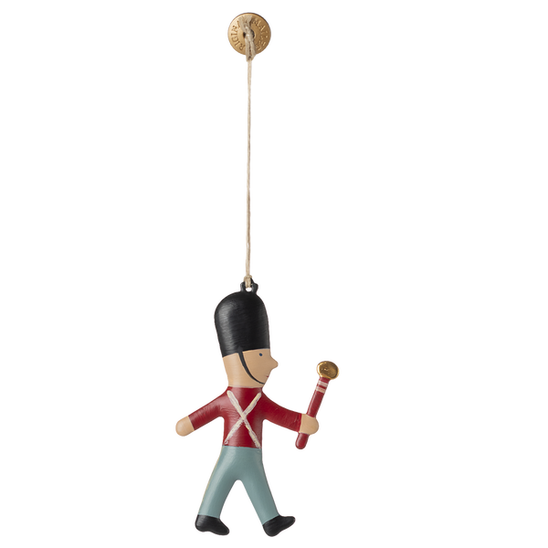 Підвіска ялинкова металева "Солдатик" 7см з тростиною Maileg