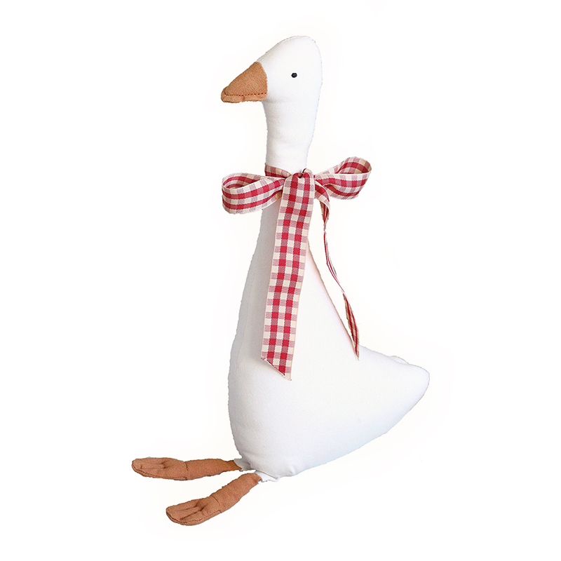 Гусеня текстильне 33см з червоною стрічкою Canea