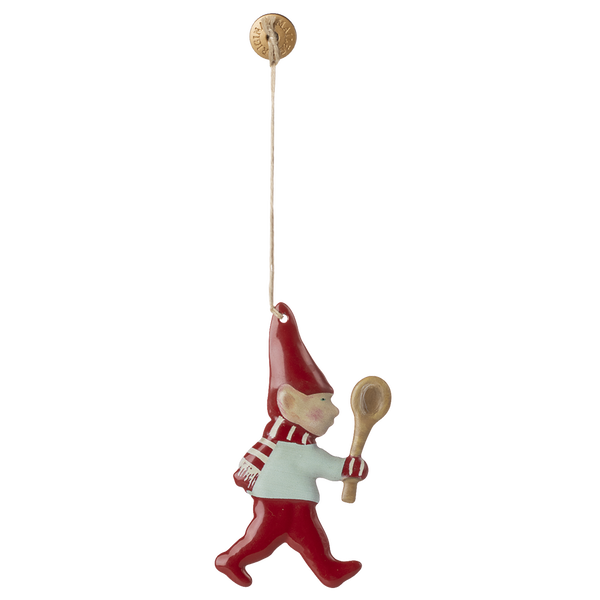 Підвіска металева "Гномик з ложкою" 9см Maileg