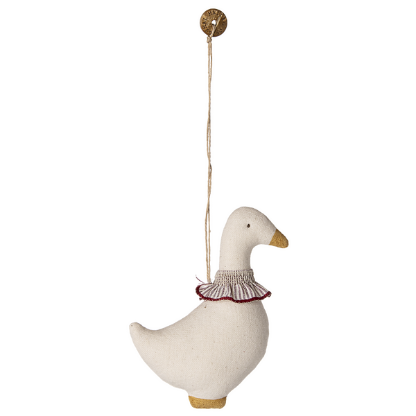 Підвіска текстильна "Гусеня" в червоному шарфику 8см Maileg