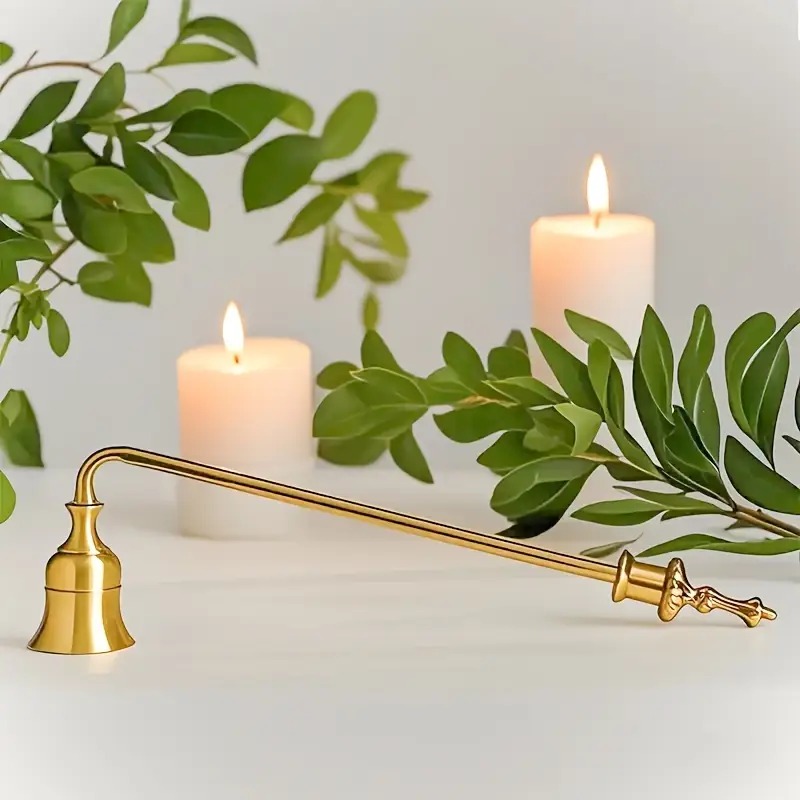 Гасник для свічок 23см золотий Canea