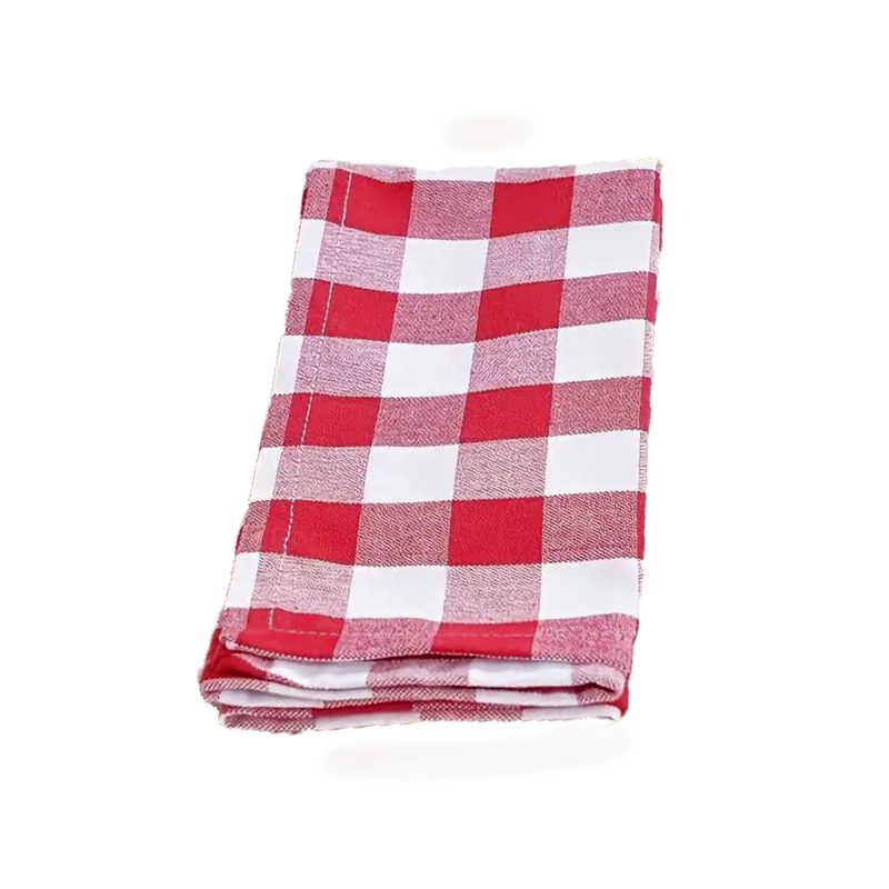Серветка 42Х42см червона у клітинку Canea