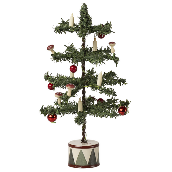 Ялинка 16см новорічна із лампами LED Maileg