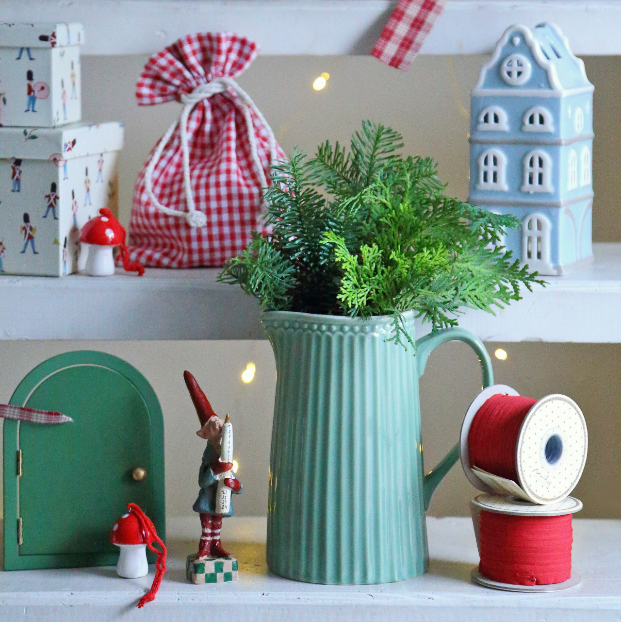 Глечик 1л керамічний Alice Dusty Green GreenGate