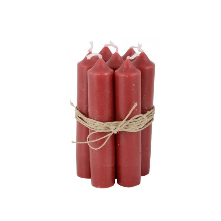 Свічка 2см червона коротка 11см Ib Laursen