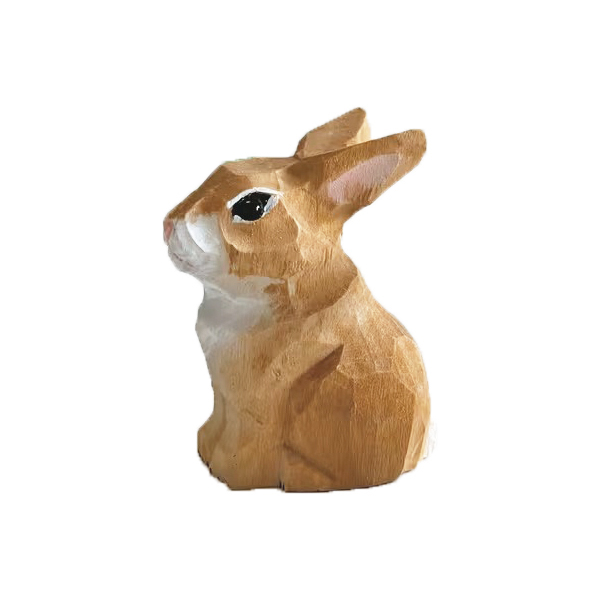 Фігурка 5см дерев'яна "Зайчик" коричневий Canea