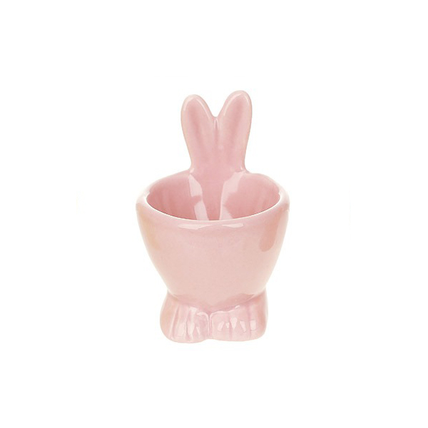 Підставка керамічна для яйця "Кролик" рожевий Canea