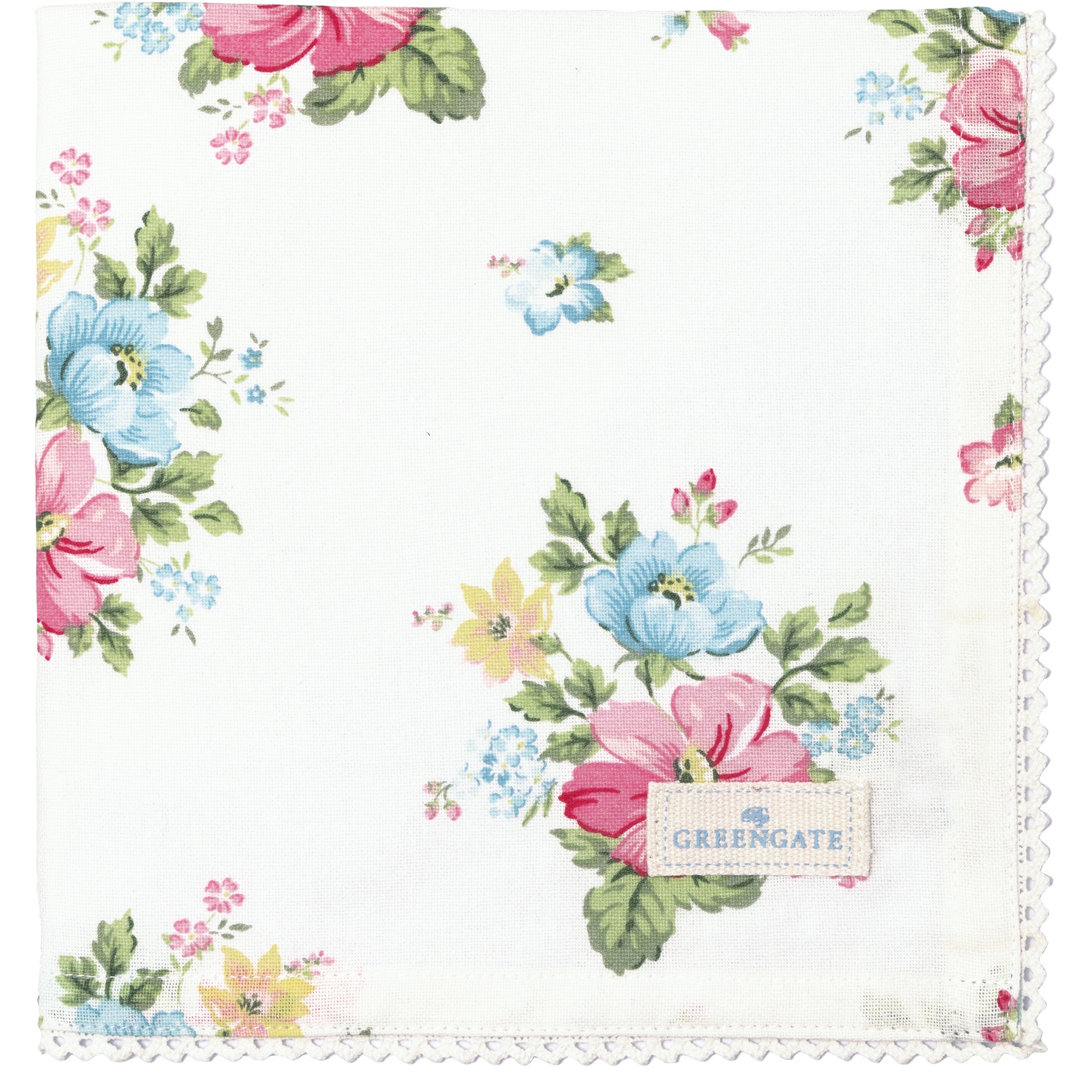 Серветка 40х40см з мереживом Josefina White GreenGate