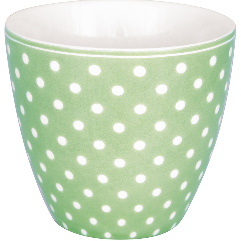 Стаканчик для латте 250мл фарфоровий Dotty Pale Green GreenGate