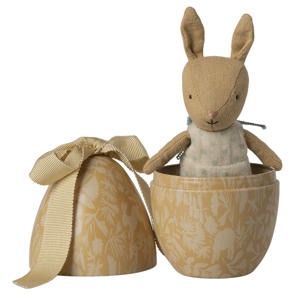 Зайчик 11см зі шкатулкою-яйцем жовтим Maileg