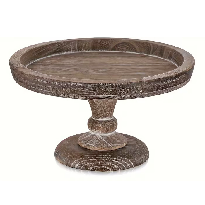 Підставка 28см дерев'яна на ніжці Canea