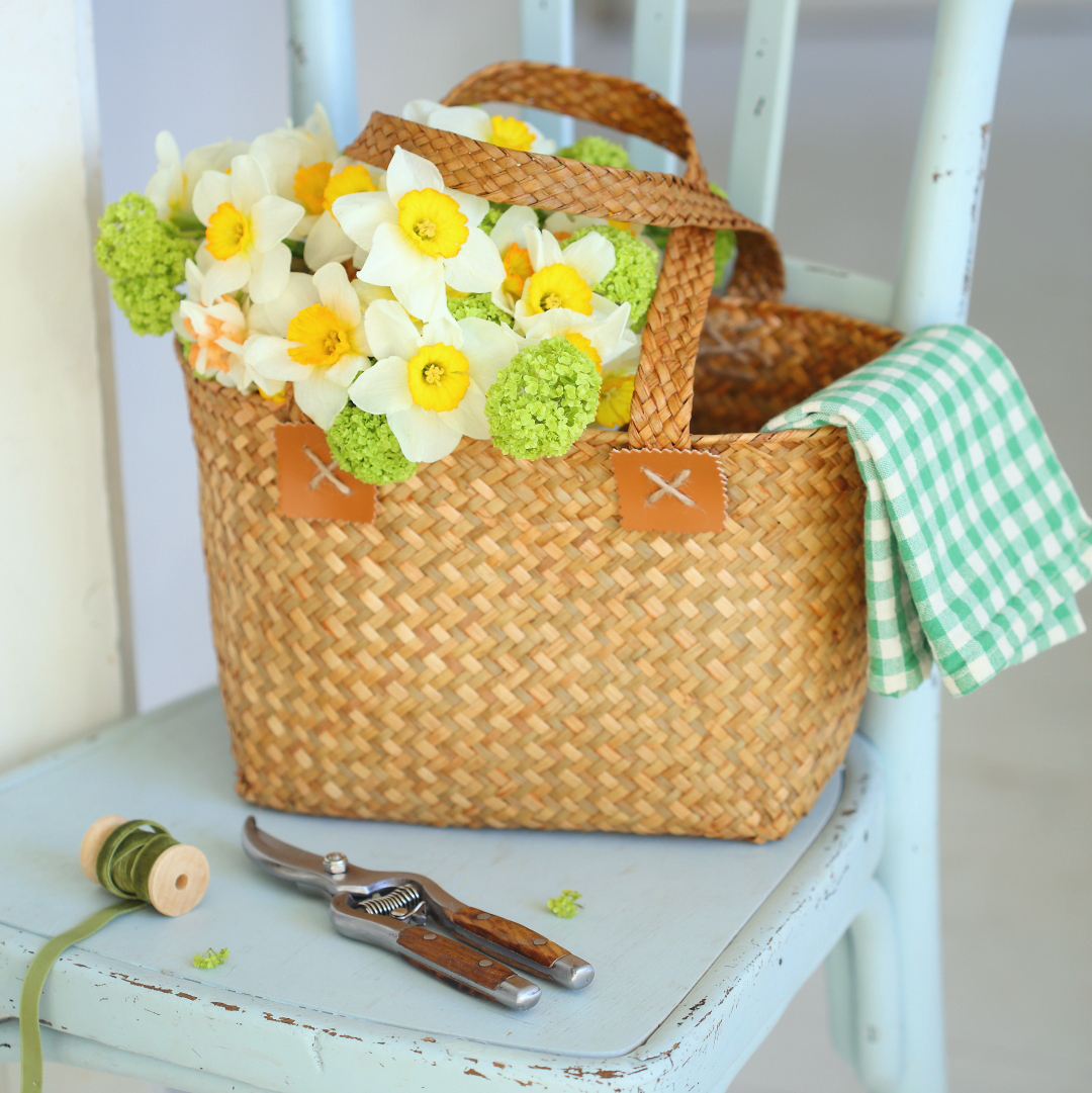 Корзинка/сумка 40см плетена з двома ручками Canea