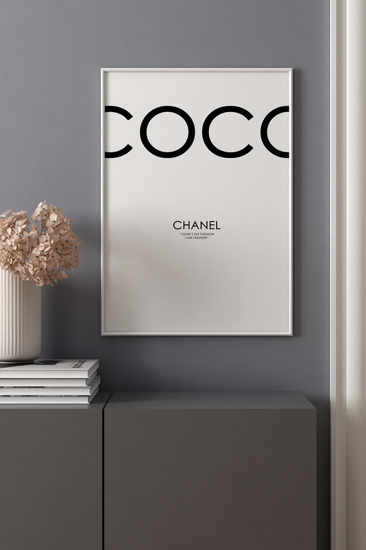 Poster coco chanel 50x70 фото 13