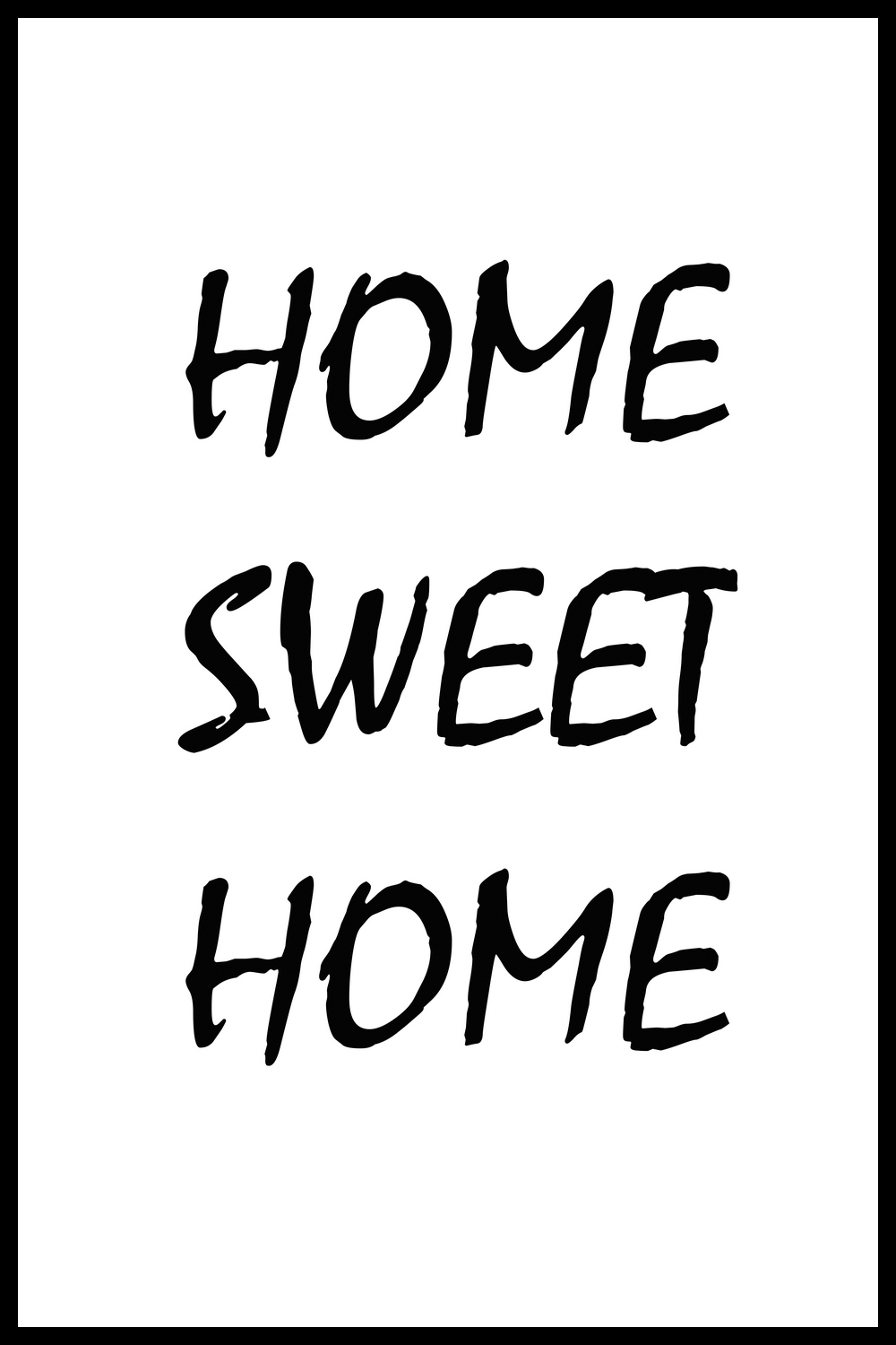 Постер Home Sweet Home купить в интернет-магазине Postermarkt