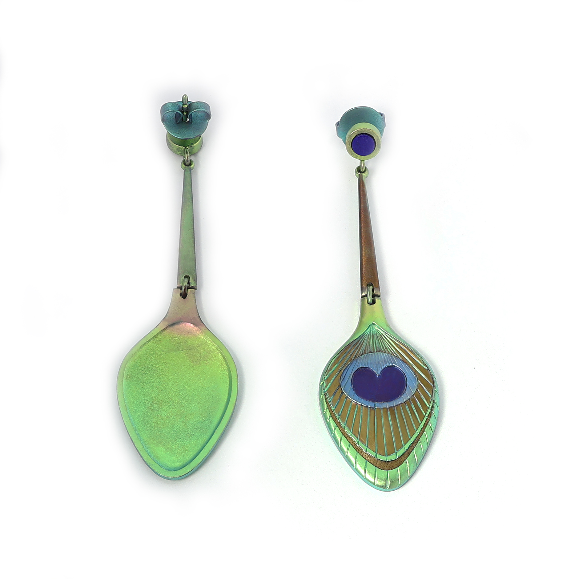 "Peacock Feathers" Earrings