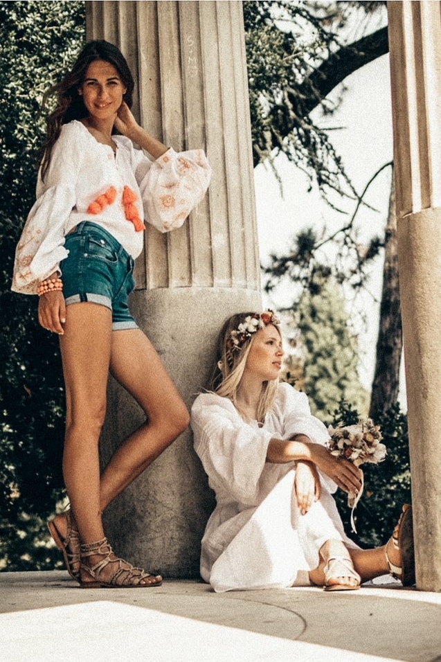 CHEMISE BRODEE EN LIN ESTHER