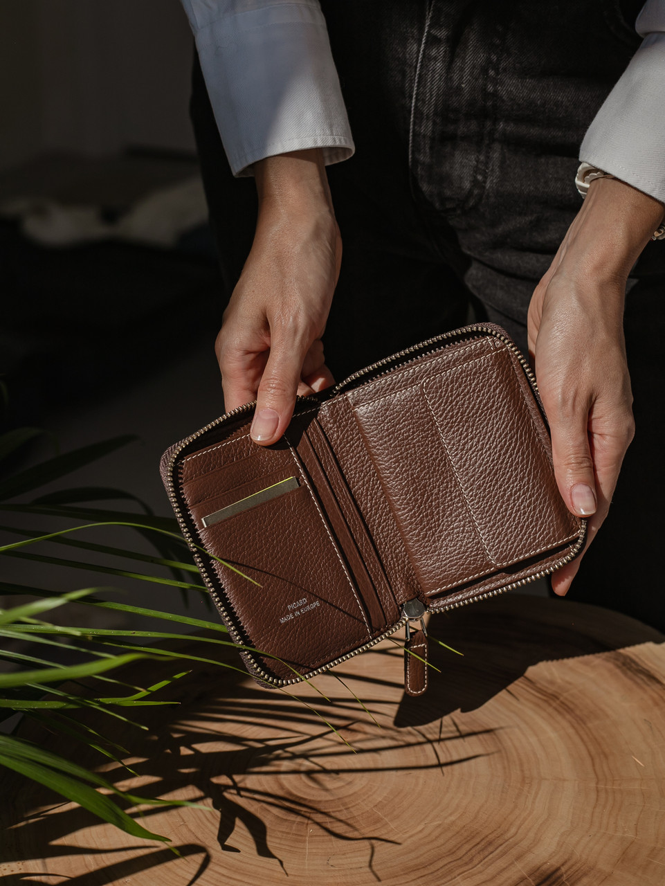 Гаманець шкіряний Picard на блискавці