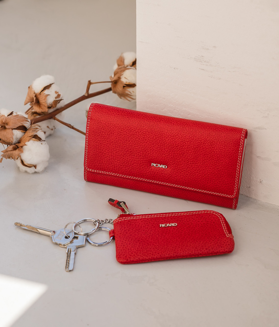 Гаманець шкіряний Picard червоний