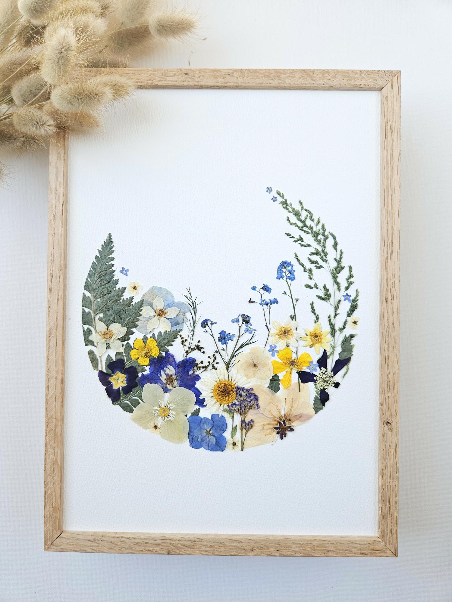 Herbier jardin bleue et jaune