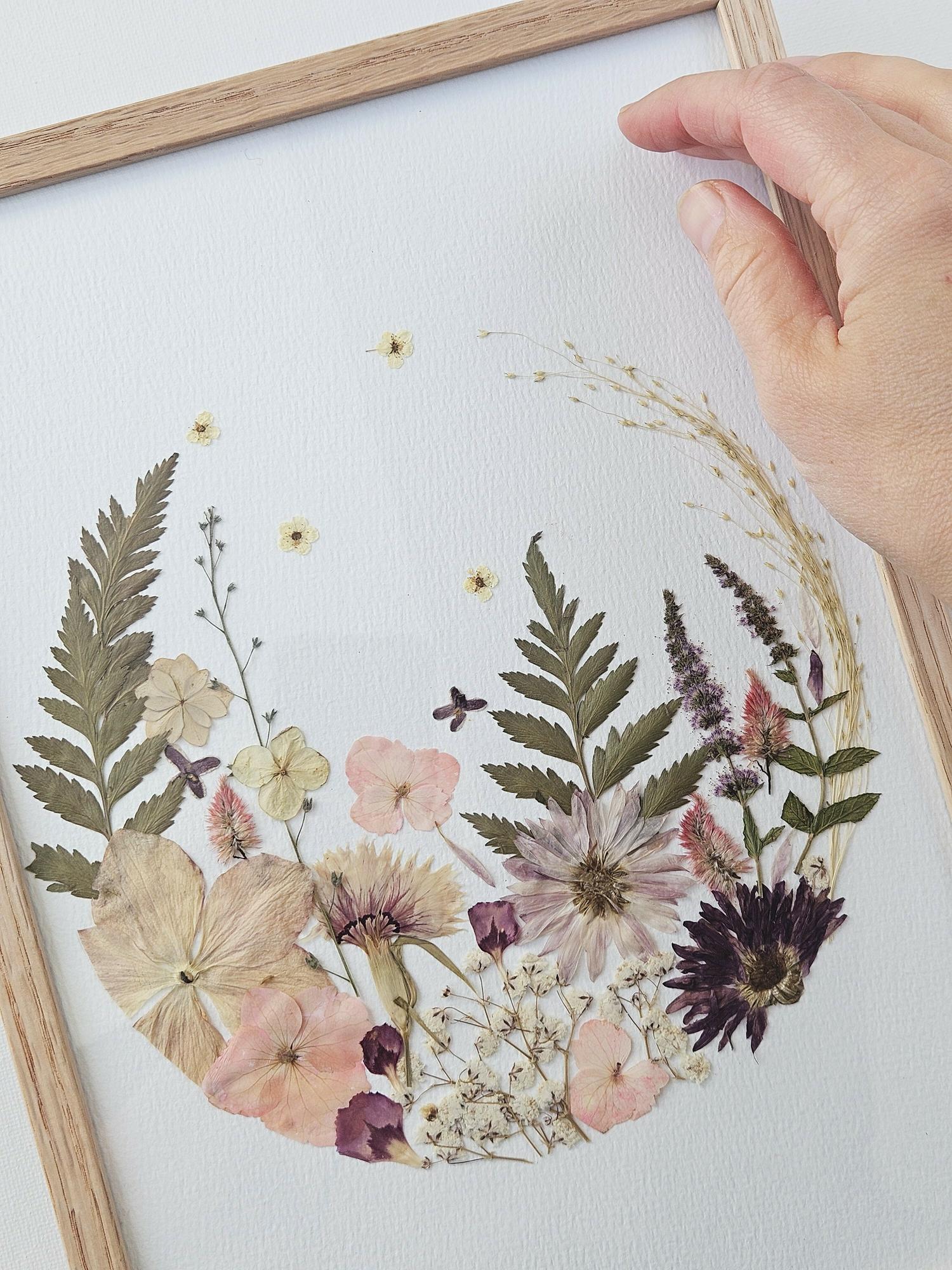 Herbier Jardin rose