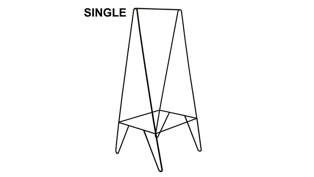 Рейл вішалка для одягу Single Rail
