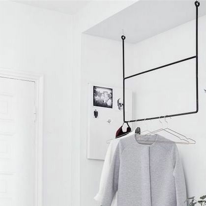 Рейл вішалка для одягу Rail Roof Square 900