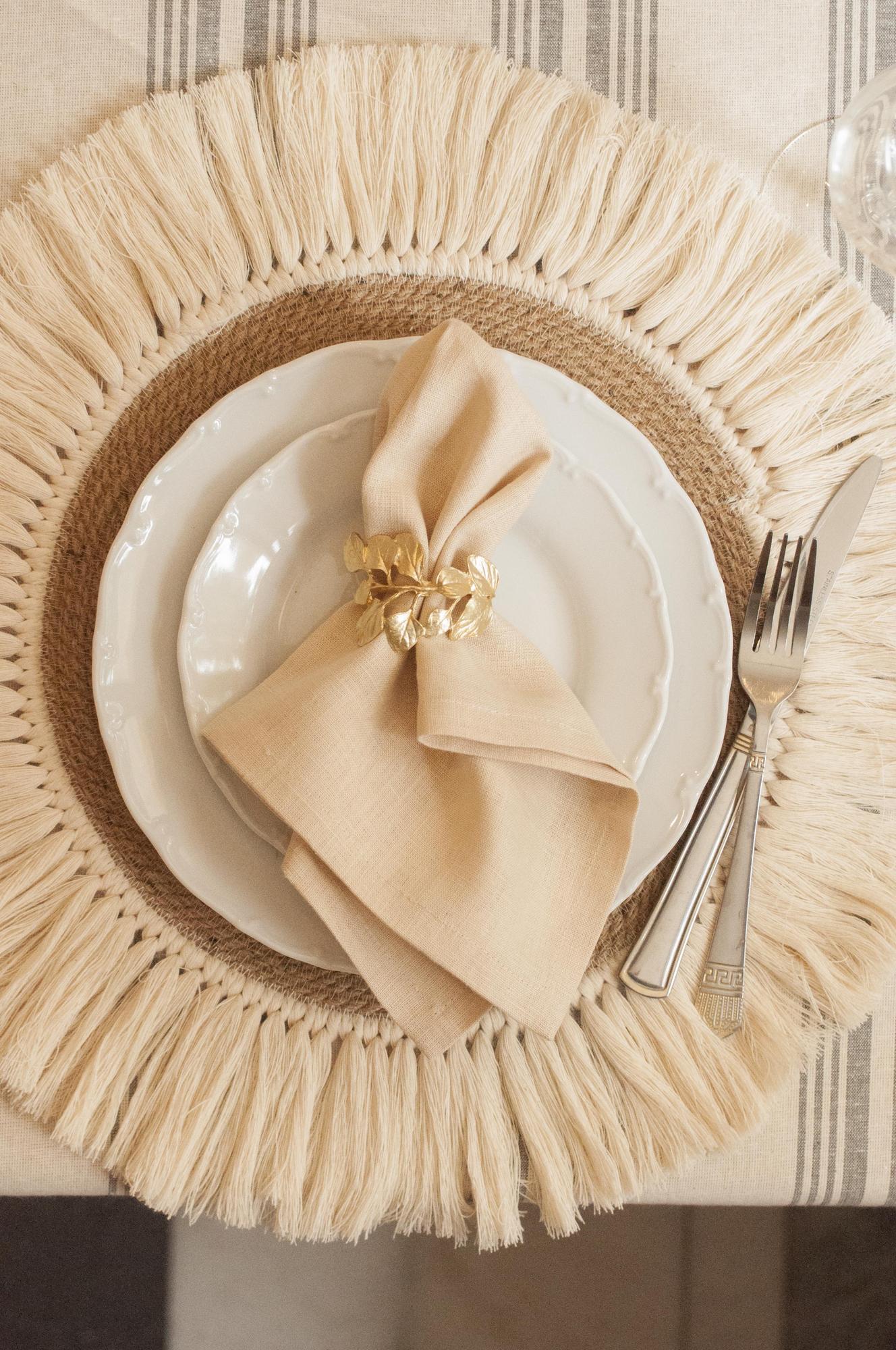 Комплект салфеток оттенок Песок