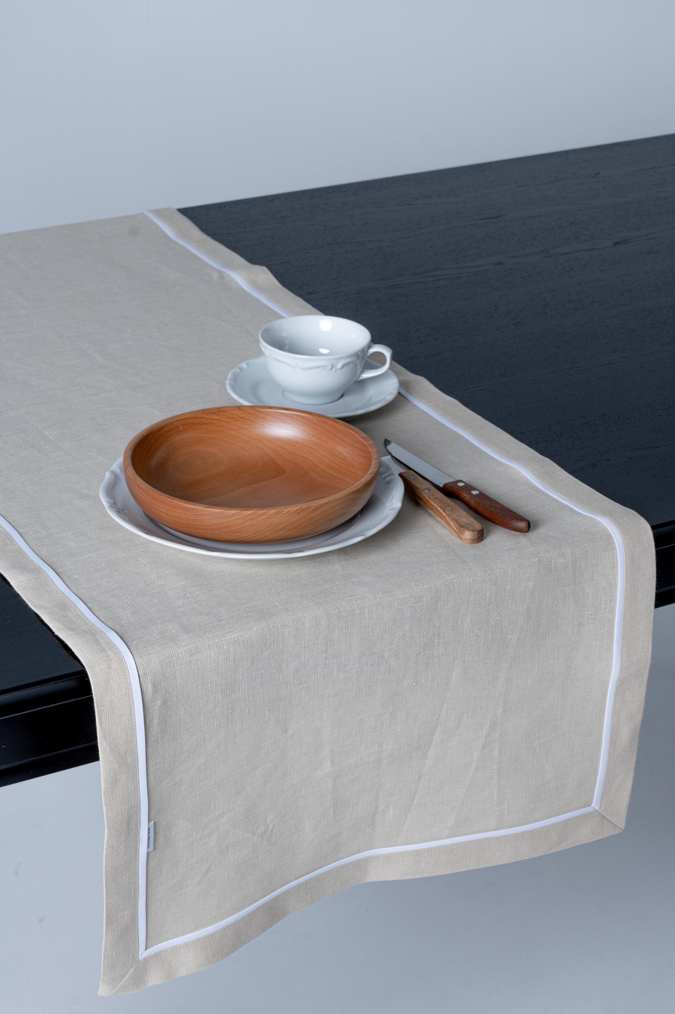 Раннер  оттенок Песок с белым кантом