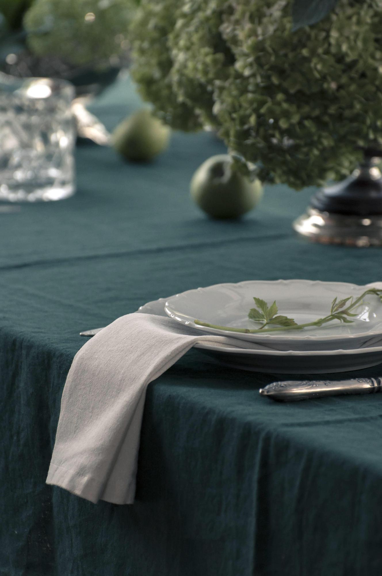 Скатерть из умягченного льна Лес