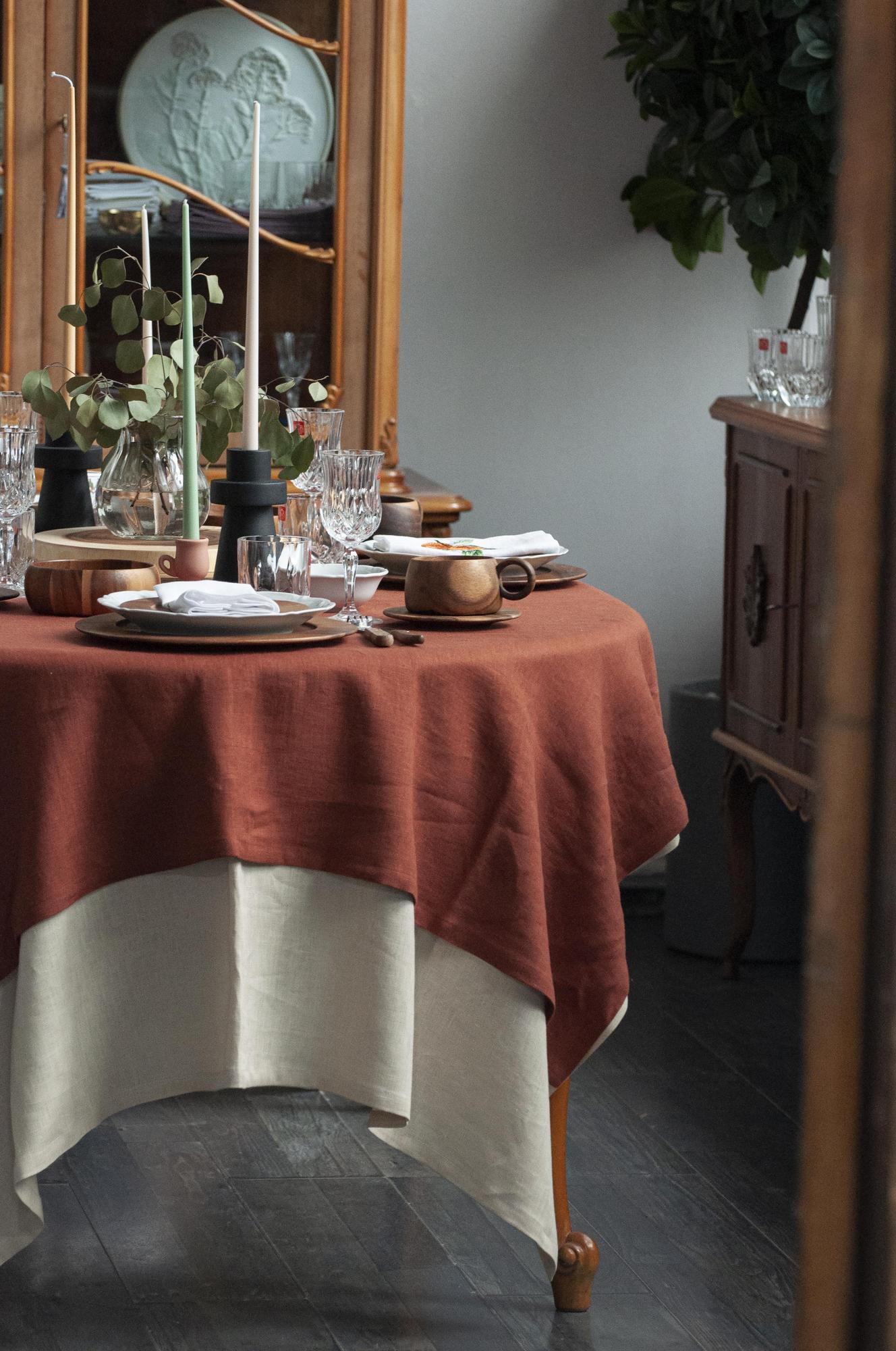 Скатерть из умягченного льна Каньон