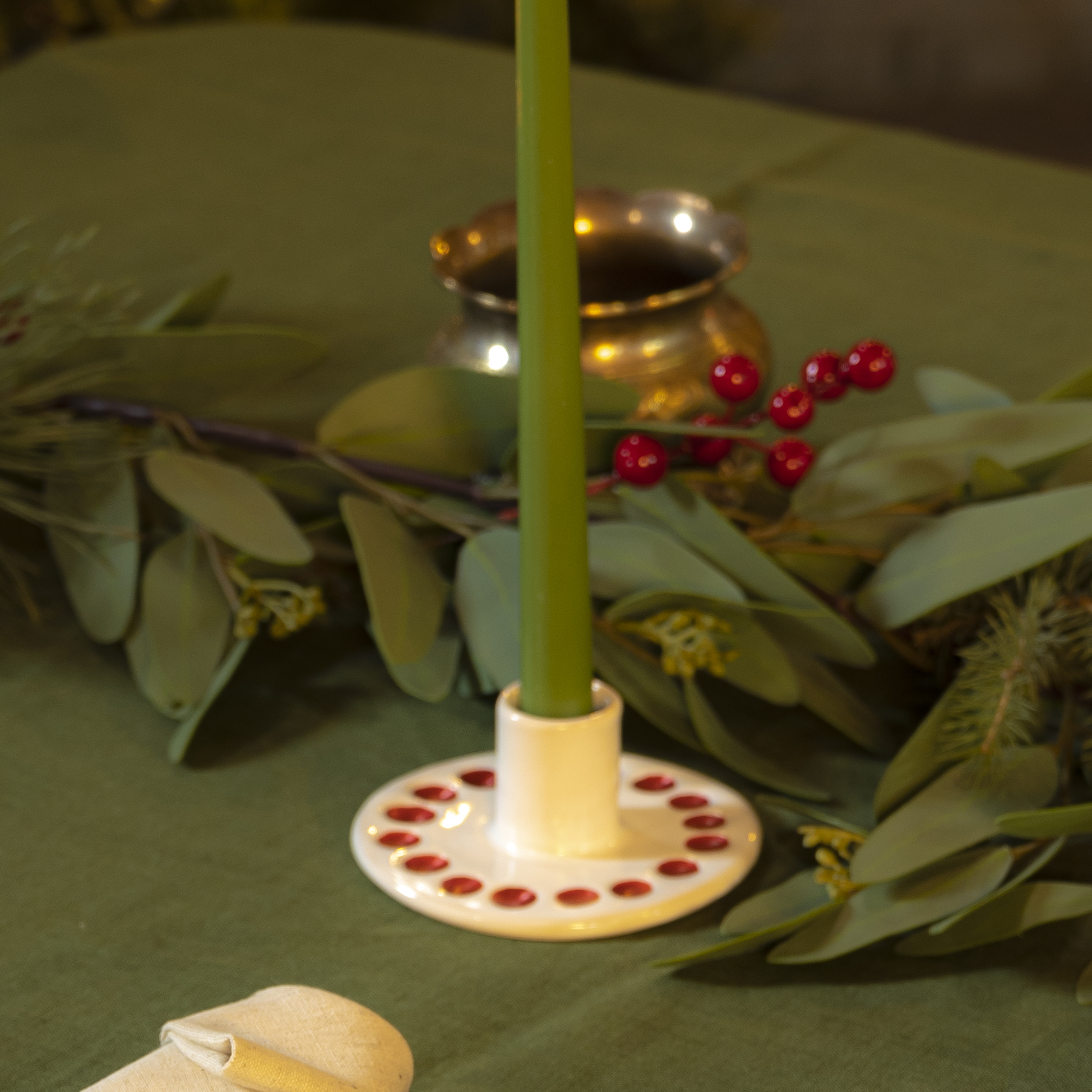 Подсвечник керамика ручной работы